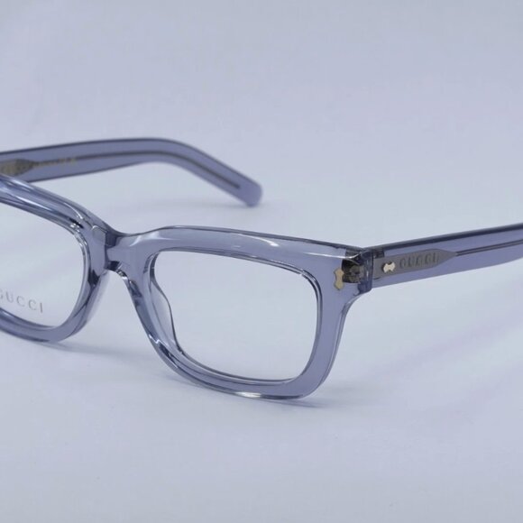 GUCCI Transparent Grey 51mm Eyeglasses New Authentic - Picture 3 of 6